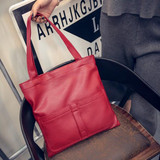 2016 new women leather handbag, fashion hot women bags fashion big bag shoulder bag large capacity  js270
