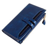 2016 New Women Genuine Leather Wallets High Quality Long Design Leather Purse Ladies Cowhide Card Case Phone Holder Clutch