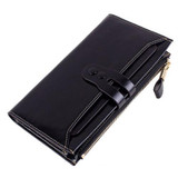 2016 New Women Genuine Leather Wallets High Quality Long Design Leather Purse Ladies Cowhide Card Case Phone Holder Clutch