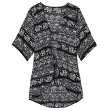 2016 New Women Fashion Boho Kimono Summer Loose Floral Printed Blouse Top