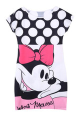 2016 New Women Fashion Cute Casual Mouse Printed Bodycon Sexy Evening Party Dress