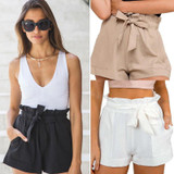 2016 New women Casual Shorts Summer Hot Shorts Sexy Solid Drawstring Summer Style High Waist Summer Shorts
