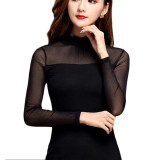 2016 New Women Blouse Shirt Elegant Long Sleeve Turtleneck Shirt Women Top Lace Blouse Tops For Women Plus Size Female Blusas 2016 New Women Blouse Shirt Elegant Long Sleeve Turtleneck Shirt Women Top Lace Blouse Tops For Women Plus Size Female Blusas