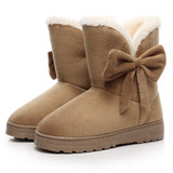 2016 NEW Women Boots Warm Winter Snow Boots Suede Ankle Boots Female Bowtie Thick Plush Inside Shoes Botas Mujer 2016 NEW Women Boots Warm Winter Snow Boots Suede Ankle Boots Female Bowtie Thick Plush Inside Shoes Botas Mujer