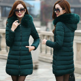 2016 New Winter Women Jackets And Coats Thick Warm Hooded Cotton Padded Parkas For Women's Winter Jacket Female B739