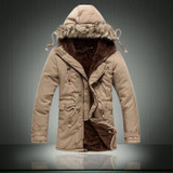 2017 Winter Military Army Style Solid Padded Parkas Fashion Warm Tooling Thick Overcoat Thick Hooded jacket Windbreaker 070202