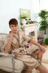 2017 winter mens silk satin pajamas pajama pyjamas short set sleepwear loungewear