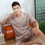 2017 winter men's pajamas sexy sleepwear male short sleeve shorts pajamas fashion men homewear sets