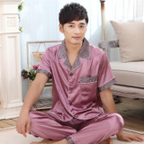 2017 winter men's pajamas sexy sleepwear male short sleeve shorts pajamas fashion men homewear sets