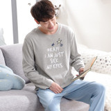 2017 winter men's pajamas long sleeve pyjamas sleepwear cotton plaid men pijama male lounge pajama sets plus nightwear