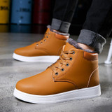 2017 Winter Men's Cotton Shoes Plus Short Plush Men's Casual Shoes Shoes Thickening Warm Snow Boots Men's Shoes