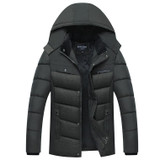 2017 Winter Men Jacket Casual Male Thicken Coat Warm Men Zipper Outwear cotton Jacket Hooded Parkas