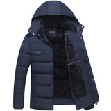 2017 Winter Men Jacket Casual Male Thicken Coat Warm Men Zipper Outwear cotton Jacket Hooded Parkas