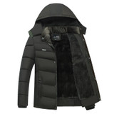 2017 Winter Men Jacket Casual Male Thicken Coat Warm Men Zipper Outwear cotton Jacket Hooded Parkas