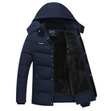 2017 Winter Men Jacket Casual Male Thicken Coat Warm Men Zipper Outwear cotton Jacket Hooded Parkas
