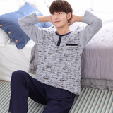 2017 winter men 100% cotton knitted robe male bathrobe adult sleepwear nighty casual home clothing plus