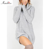 2017 Winter Long Sweater Dress Women Turtleneck Sweaters Pullover Women Famale Knitted Sweater Pullover Women Turtleneck