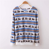 2017 winter Keep warm Fashion Strawberry fruit stripes Harajuku Colored little stars sweater Women high quality Flannel pullover
