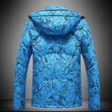 2017 winter jackets Men's casual white duck down down coats jackets Men's Hooded thicken down cotton-padded jacket trench coat