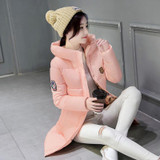2017 Winter Jacket Women Hooded Thicken Coat Female Fashion Warm Outwear Down Cotton-Padded Long Wadded Jacket Coat Parka C3490