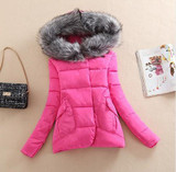 2017 Winter Jacket Women Fur Hood Cotton Padded Coat Parkas For Women Winter Abrigos Mujer Jaqueta Feminina