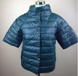 2017 Winter Jacket Women Cotton Wadded Coat Half Sleeve Stand Collar Parkas Coat  Autumn Jaqueta Feminina Casacos Feminino WS013