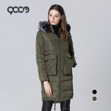 2017 winter jacket women fur hood parka hooded women's thick warm long winter jacket women fur collar winter parkas plus size