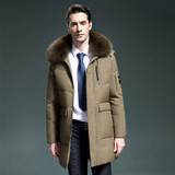 2017 winter jacket men Down jacket Padded Thick Hooded Fur Collar Mens Jackets And Coats Casual parka plus size 5XL coat male