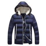 2017 Winter Jacket Men Cotton Coat Fashion Hooded Plus Size Warm Park Men Outerwear Parka M-3XL 7 Colors High Quality New Style