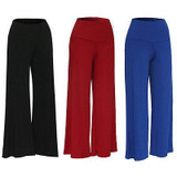 2017 HOT Fashion Women Wide Leg Pants Casual Stretch High Waist Female Solid Wide Leg Long Pants Loose Womens Palazzo Trousers