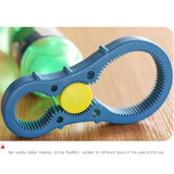 2017 Hot Creative Jar Opener Multi-Purpose Jar Lids Bottle Cap Grip Twister Rubber Opener Tool