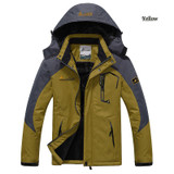 2017 hot Brand Luo Baoluo winter jacket men Plus velvet warm wind parka 6XL plus size black hooded winter coat men