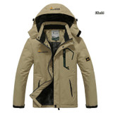2017 hot Brand Luo Baoluo winter jacket men Plus velvet warm wind parka 6XL plus size black hooded winter coat men