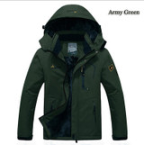2017 hot Brand Luo Baoluo winter jacket men Plus velvet warm wind parka 6XL plus size black hooded winter coat men