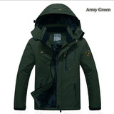 2017 hot Brand Luo Baoluo winter jacket men Plus velvet warm wind parka 6XL plus size black hooded winter coat men