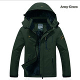 2017 hot Brand Luo Baoluo winter jacket men Plus velvet warm wind parka 6XL plus size black hooded winter coat men