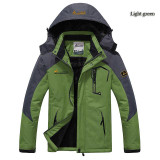 2017 hot Brand Luo Baoluo winter jacket men Plus velvet warm wind parka 6XL plus size black hooded winter coat men