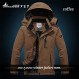 2017 hot Brand Luo Baoluo winter jacket men Plus velvet warm wind parka 6XL plus size black hooded winter coat men