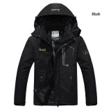 2017 hot Brand Luo Baoluo winter jacket men Plus velvet warm wind parka 6XL plus size black hooded winter coat men