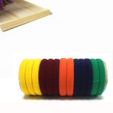 2017 Hot 10Pcs Candy Fluorescence Rubber Bands Elastic Bands Hair Accessories for Women Hairs Elastic Black Gums Hair Bands Tie
