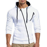 2017 Hoodies Men Sweatshirt 3d hoodies Mens Brand clothing Oblique zipper Hoodie Sweatshirt Slim Fit Men Hoody Sudaderas Hombre