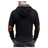 2017 Hoodies Men Sudaderas Hombre Hip Hop Mens Brand Solid hooded harness Hoodie Cardigan Sweatshirt Slim Fit Men Hoody