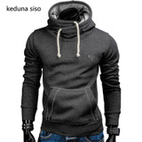 2017 Hoodies Men Sudaderas Hombre Hip Hop Mens Brand Solid Color Turtleneck Pullover Hoodie Sweatshirt Slim Fit Men Hoody