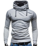 2017 Hoodies Men Sudaderas Hombre Hip Hop Mens Brand Solid Color Turtleneck Pullover Hoodie Sweatshirt Slim Fit Men Hoody