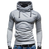 2017 Hoodies Men Sudaderas Hombre Hip Hop Mens Brand Solid Color Turtleneck Pullover Hoodie Sweatshirt Slim Fit Men Hoody