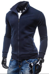 2017 Hoodies Men Sudaderas Hombre Hip Hop Mens Brand Retro Cardigan Zipper Placket Hoodie Sweatshirt Slim Men Hoody