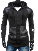 2017 Hoodies Men Sudaderas Hombre Hip Hop Mens Brand Letter Hooded Zipper Hoodie Sweatshirt Slim Stitching Men Hoody size 3XL