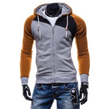 2017 Hoodies Men Sudaderas Hombre Hip Hop Mens Brand Leisure Zipper Jacket Hoodie Sweatshirt Slim Fit Men Hoody XXL
