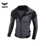 2017 Hoodies Men Sudaderas Hombre Hip Hop Brand Hooded Cardigan Hoodies Men Hoodie Sweatshirt Slim Fit Men Hoody XXL LYJIE