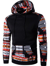 2017 Hoodies Men Hombre Hip Hop Male Brand Hoodie Digital Printing Sweatshirt  Suit Mens Splice Slim Fit Men Hoody XXL QMCG